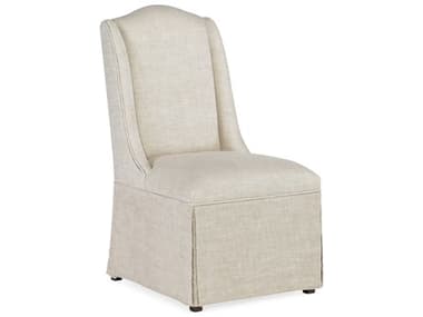 Luxe Designs White Fabric Upholstered Side Dining Chair LXD61627560011495