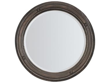 LuxeDesign Dark Wood 42'' Round Wall Mirror LXD616290007118811