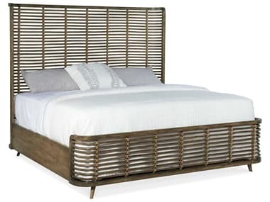 Luxe Designs Brown Wood King Panel Bed LXD621690266118811