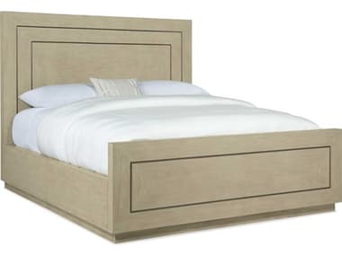 Luxe Designs Beige Oak Wood Queen Panel Bed LXD632190250117920