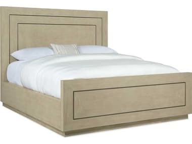 Luxe Designs Beige Oak Wood California King Panel Bed LXD632190260117920