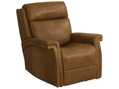 Luxe Designs 37" Venerando Latte Brown Leather Upholstered Recliner LXD669PWR118712