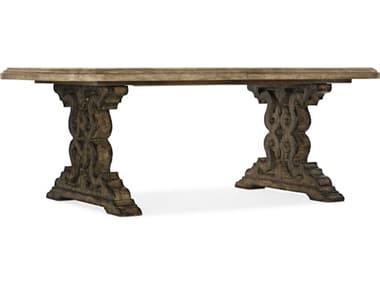 Luxe Designs 86-122" Extendable Rectangular Wood Dining Table LXD716175200118019
