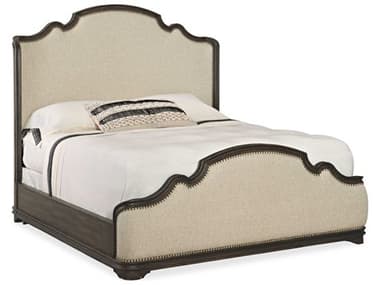 Luxe Designs Brown Hardwood Wood Queen Panel Bed LXD716190850118811