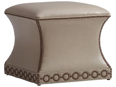 Lexington Carlyle Merino Leather Ottoman LXLL18442540