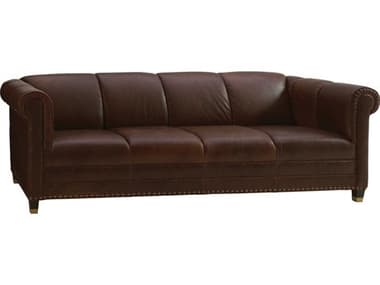 Lexington Carlyle 101" Kensington Leather Upholstered Sofa LXLL754333
