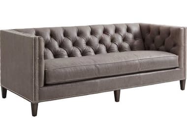 Lexington Ariana 88" Misty Leather Upholstered Sofa LXLL756733