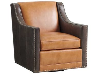 Lexington Silverado Hayward Swivel Leather Accent Chair LXLL771311SW