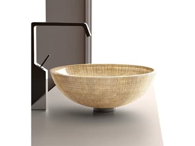 Maestro BathZaffirina Glass Vessel Sink  Gold And Silver MABATEVENGLS