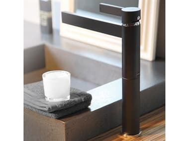 Maestro BathFulgora Luxury Designer Bathroom Faucet  Black  Without Pop-Up Drain MABFAU016BLK