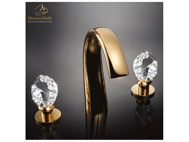 Maestro BathLucente Luxury 3-Hole Bathroom Faucet MABFAULUXGLD
