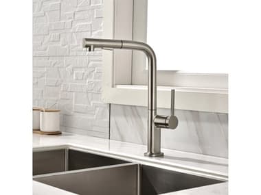 Maestro BathMeraviglia Modern Kitchen Faucet with 2 Jets  Brushed Nickel MABKITDESBNI