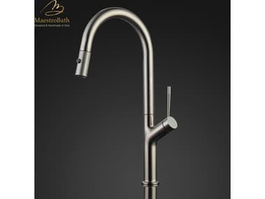 Maestro BathEclissia Modern Kitchen Faucet with 2 Jets  Brushed Nickel MABKITPALBNI