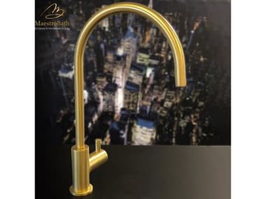 Maestro BathMagnifica Modern Bar Faucet  Brushed Gold MABKITPILBGL