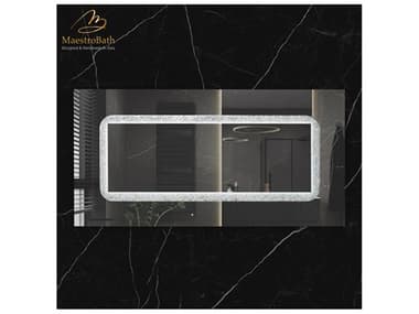 Maestro BathStriazza Luxury Double Vanity Mirror 63" X 32" MABMIRCRDSLV