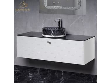 Maestro BathPoesia Modern Bathroom Vanity  White  48" MABVANADEL48WHT