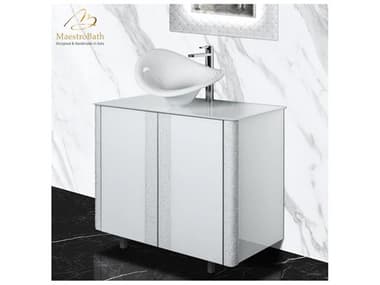 Maestro BathNovella Principe Luxury Crystal Vanity MABVANPRSGE07WHT