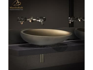 Maestro BathYlenia Cigno Max Vessel Sink  Bronze MABVETKOMBRZ