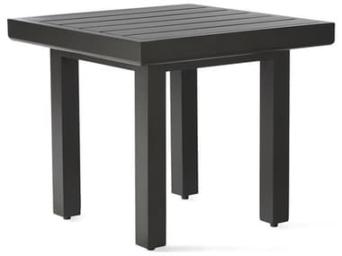 Mallin Trinidad 3000 Series Aluminum 22'' Wide Square Slatted Top End Table MAL3C122