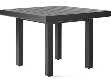 Mallin Trinidad 3000 Series Aluminum 29'' Wide Square Slatted Top End Table MAL3C127