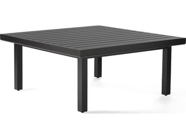 Mallin Trinidad 3000 Series Aluminum 42'' Square Slatted Top Coffee Table MAL3C142