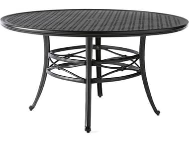 Mallin Napa 9000 Series Cast Aluminum 54'' Round Dining Table with Umbrella Hole MAL9054U
