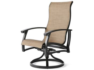 Mallin Georgetown Sling Aluminum Swivel Rocking Dining Arm Chair MALGT163
