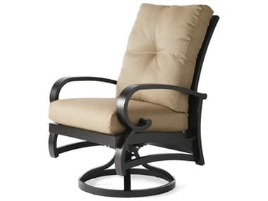 Mallin Salisbury Cast Aluminum Swivel Rocker Dining Arm Chair MALSS460