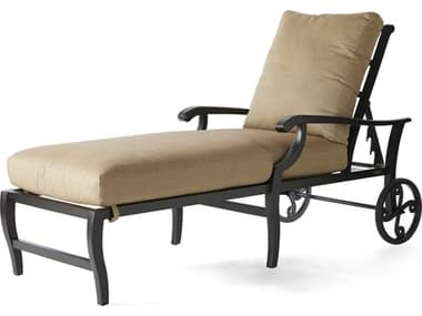 Mallin Turin Cushion Cast Aluminum Chaise Lounge MALTX815