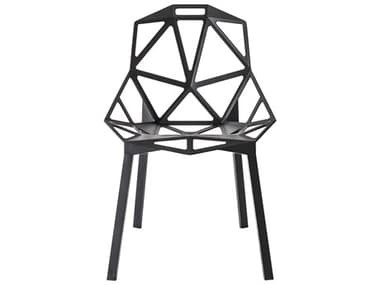 Magis Outdoor Chair One Black Aluminum Metal Dining MAOSD461HM