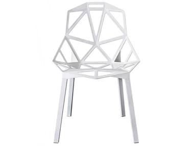 Magis Outdoor Chair One White Aluminum Metal Dining MAOSD5460B5110HM