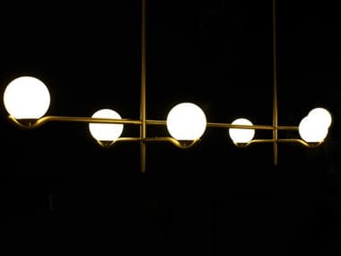 Mobital Constellation 6-Light Brass Linear Pendant MBALPCONSBRAS