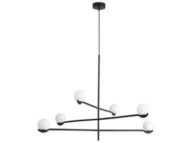 Mobital Nebula 6-Light Matte Black Geometric Chandelier MBALPNEBUMBLA3ARM