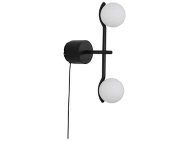 Mobital Pluto 2-Light Matte Black Wall Sconce MBALWPLUTMBLA