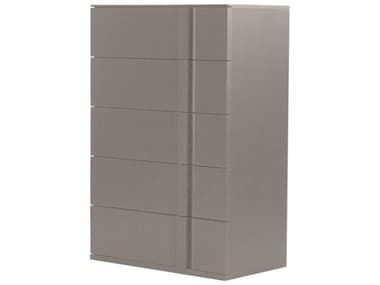 Mobital Carbon Matte Stone Five-Drawer Chest of Drawers MBCH5CARBMSTO