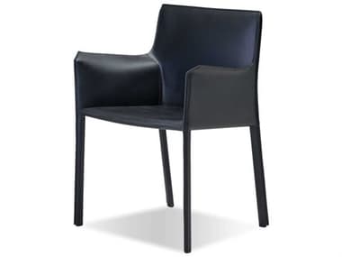 Mobital Fleur Leather Arm Dining Chair MBDARFLEUBLACCA117