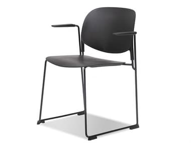 Mobital Pringle Black Arm Dining Chair MBDARPRINBLACPCBLA