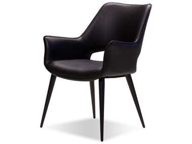 Mobital Stratford Black Faux Leather Arm Dining Chair MBDARSTRABLACBLAMF