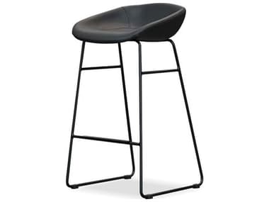 Mobital Rafa Faux Leather Bar Stool MBDBSRAFABLACPCBLA