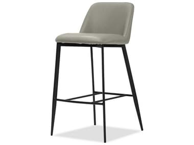 Mobital Seville Taupe Matte Black Faux Leather Counter Stool MBDCSSEVITAUPBLACK