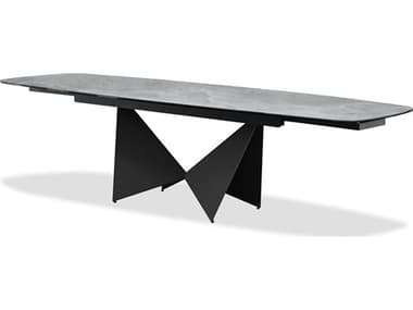 Mobital Aventador Rectangular Ceramic Dining Table MBDTAAVENTEMPPCBLA