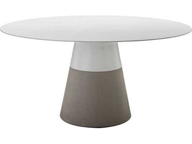 Mobital Maldives Round Dining Table MBDTAMALDWHIT63IN