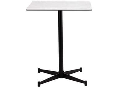 Mobital Pinto Square Wood Grey Black Dining Table MBDTAPINTGREYPCBLS