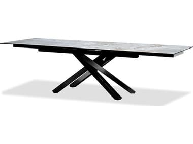 Mobital Stix Rectangular Ceramic Dining Table MBDTASTIXGREYPCBLA