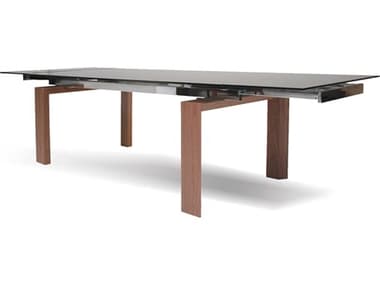 Mobital Tottenham Rectangular Glass Smoke Dining Table MBDTATOTTGREY