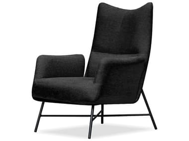 Mobital Caraway Black Faux Leather Accent Chair MBLCHCARABLACPCBLA