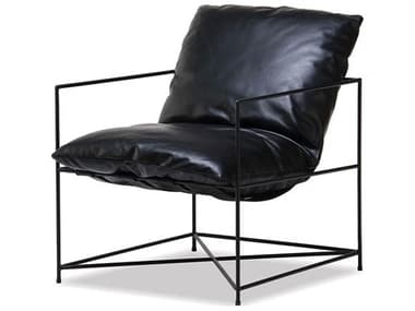 Mobital Ericsson Black Leather Accent Chair MBLCHERICBLACBLAC