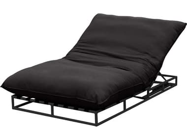 Mobital Newport Charcoal Grey / Black Chaise Lounge Chair MBLCHNEWPCHAR