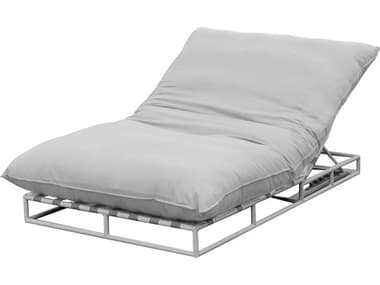Mobital Newport Silver Grey / White Chaise Lounge Chair MBLCHNEWPSIGR