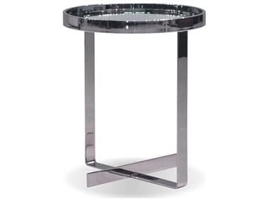 Mobital Tatlow Round Glass End Table MBLENTATLMIRRSMALL